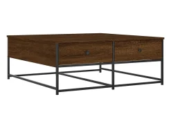 Mesa De Centro|vidaxl Mesa de centro 100x99x40 cm derivados madeira carvalho castanho Natural claro