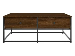 Mesa De Centro|vidaxl Mesa de centro 100x99x40 cm derivados madeira carvalho castanho Natural claro