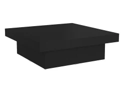 Mesa De Centro*vidaxl Mesa de centro 90x90x28 cm derivados de madeira Preto