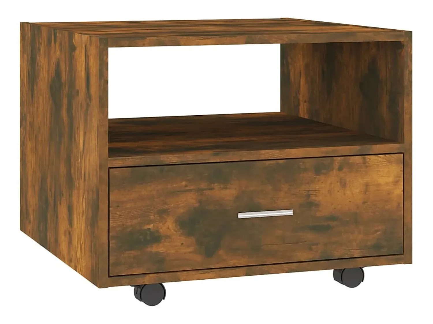 Mesa De Centro|vidaxl Mesa de centro 55x55x40 cm derivados de madeira carvalho fumado Natural claro