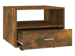Mesa De Centro|vidaxl Mesa de centro 55x55x40 cm derivados de madeira carvalho fumado Natural claro
