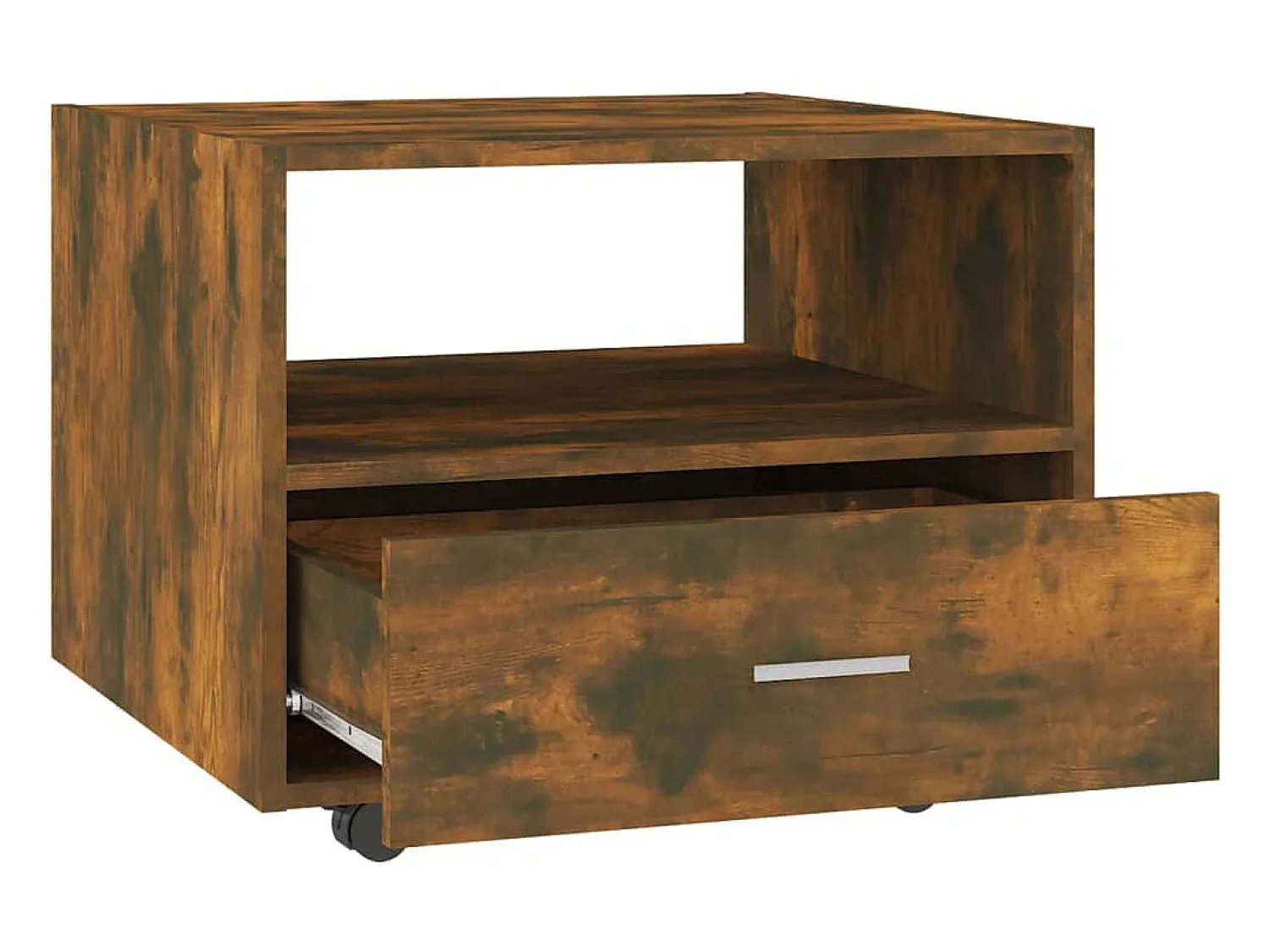 Mesa De Centro|vidaxl Mesa de centro 55x55x40 cm derivados de madeira carvalho fumado Natural claro