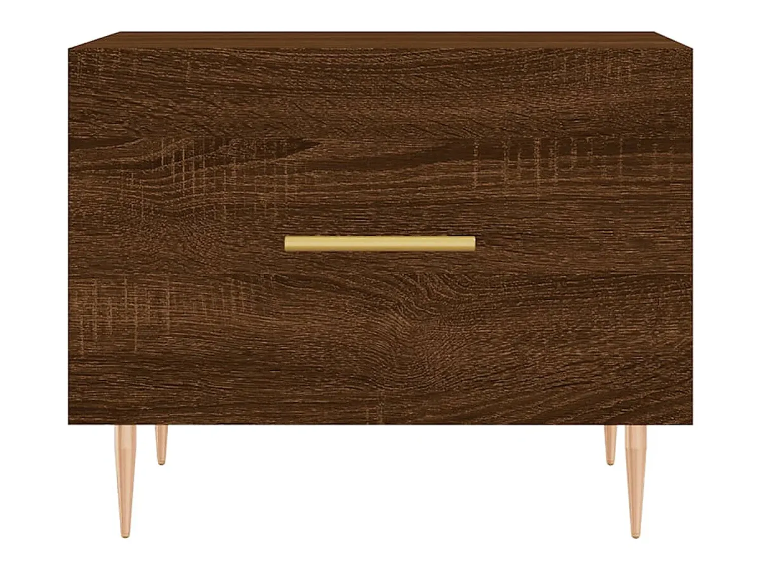 Best vidaxl Mesa de centro 50x50x40 cm derivados madeira carvalho castanho Natural claro