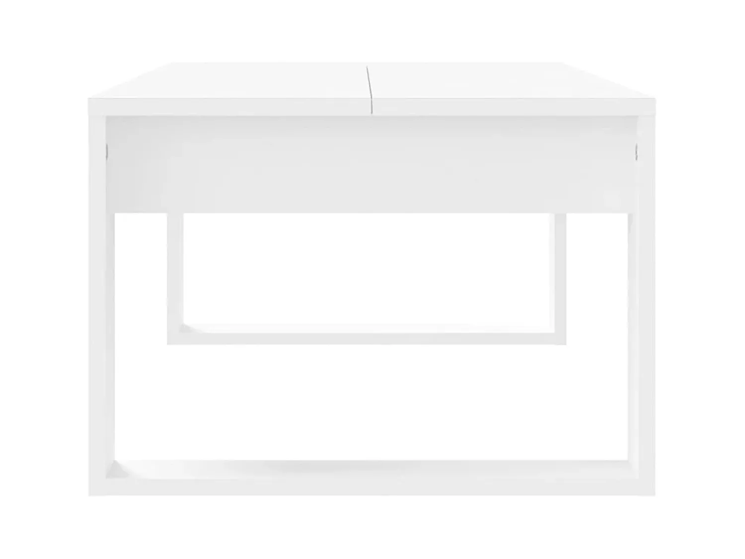 Hot Mesa de centro 102x50x35 cm derivados de madeira PT465276 Branco