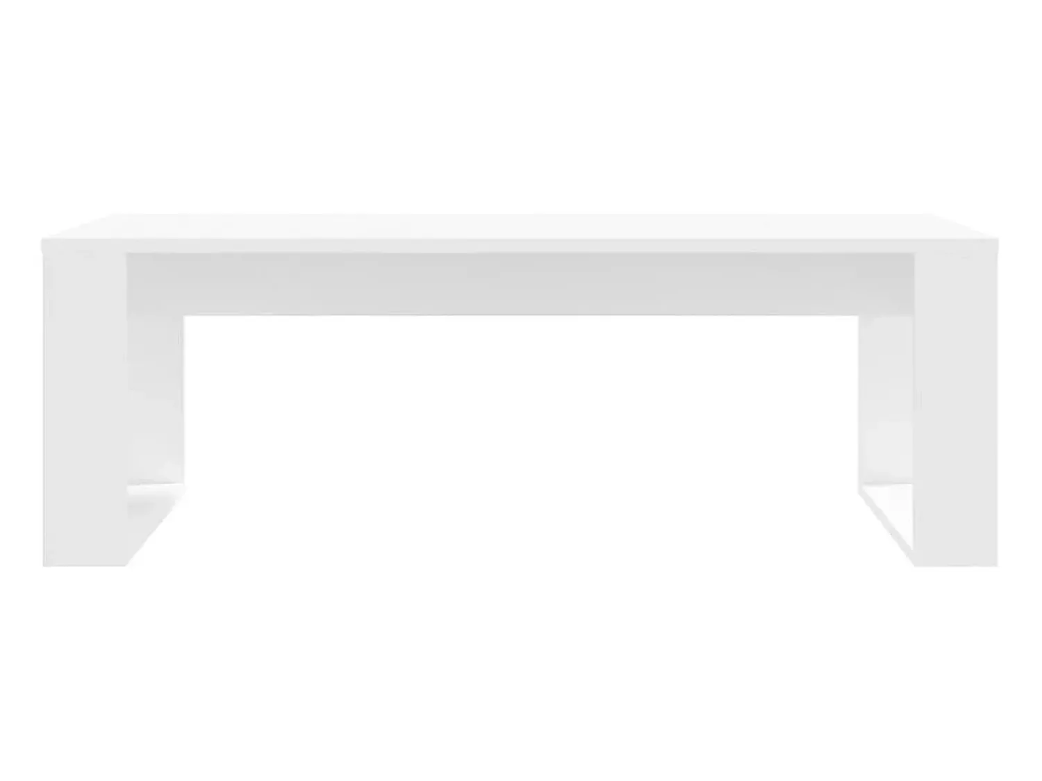 Hot Mesa de centro 102x50x35 cm derivados de madeira PT465276 Branco