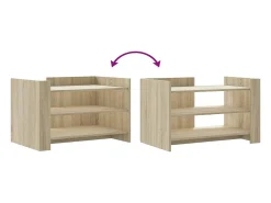 Mesa De Centro|vidaxl Mesa de centro 80x50x50 cm derivados de madeira carvalho sonoma Natural claro
