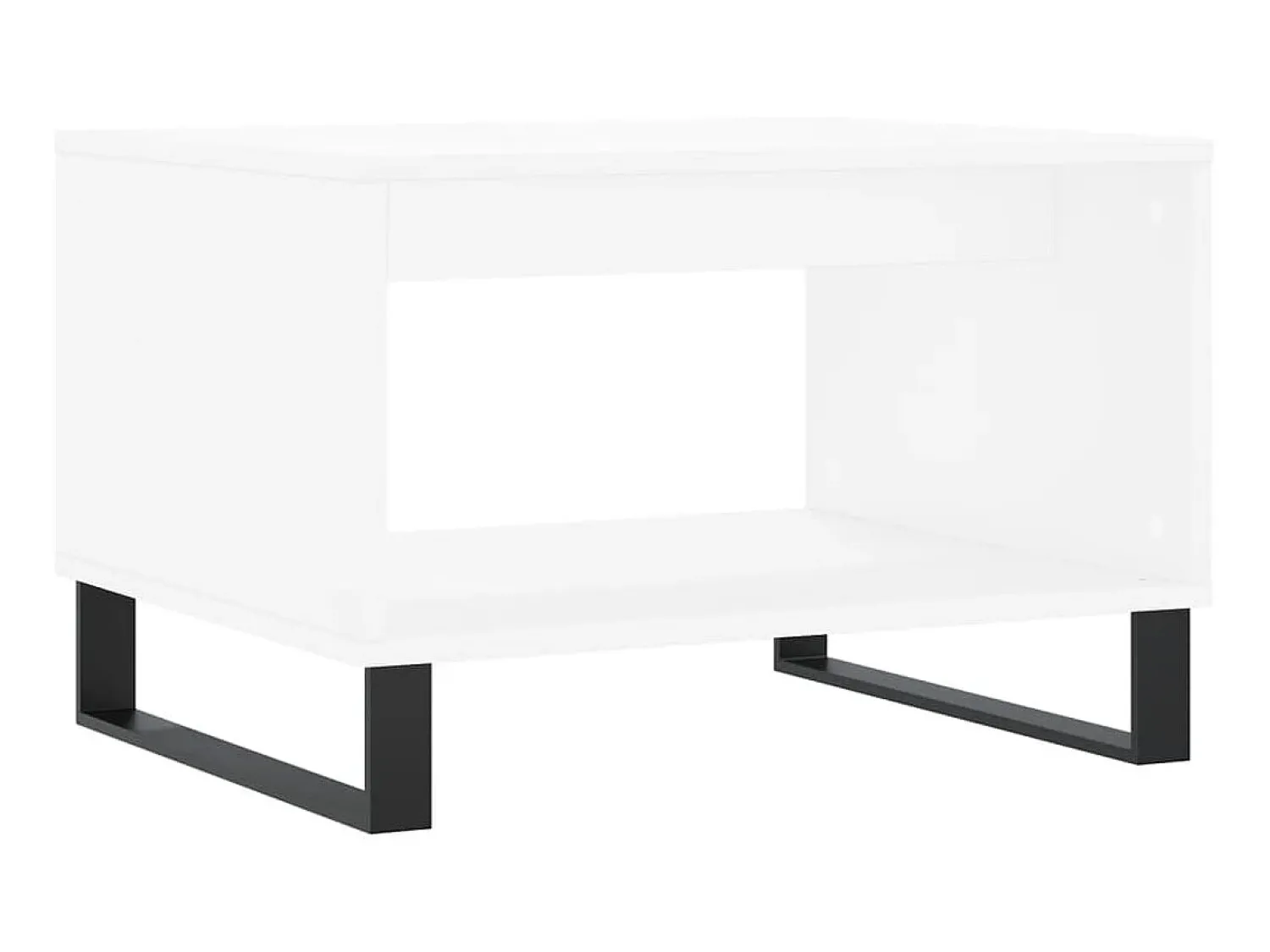 Mesa De Centro* Mesa de centro 60x50x40 cm derivados de madeira PT233139 Branco