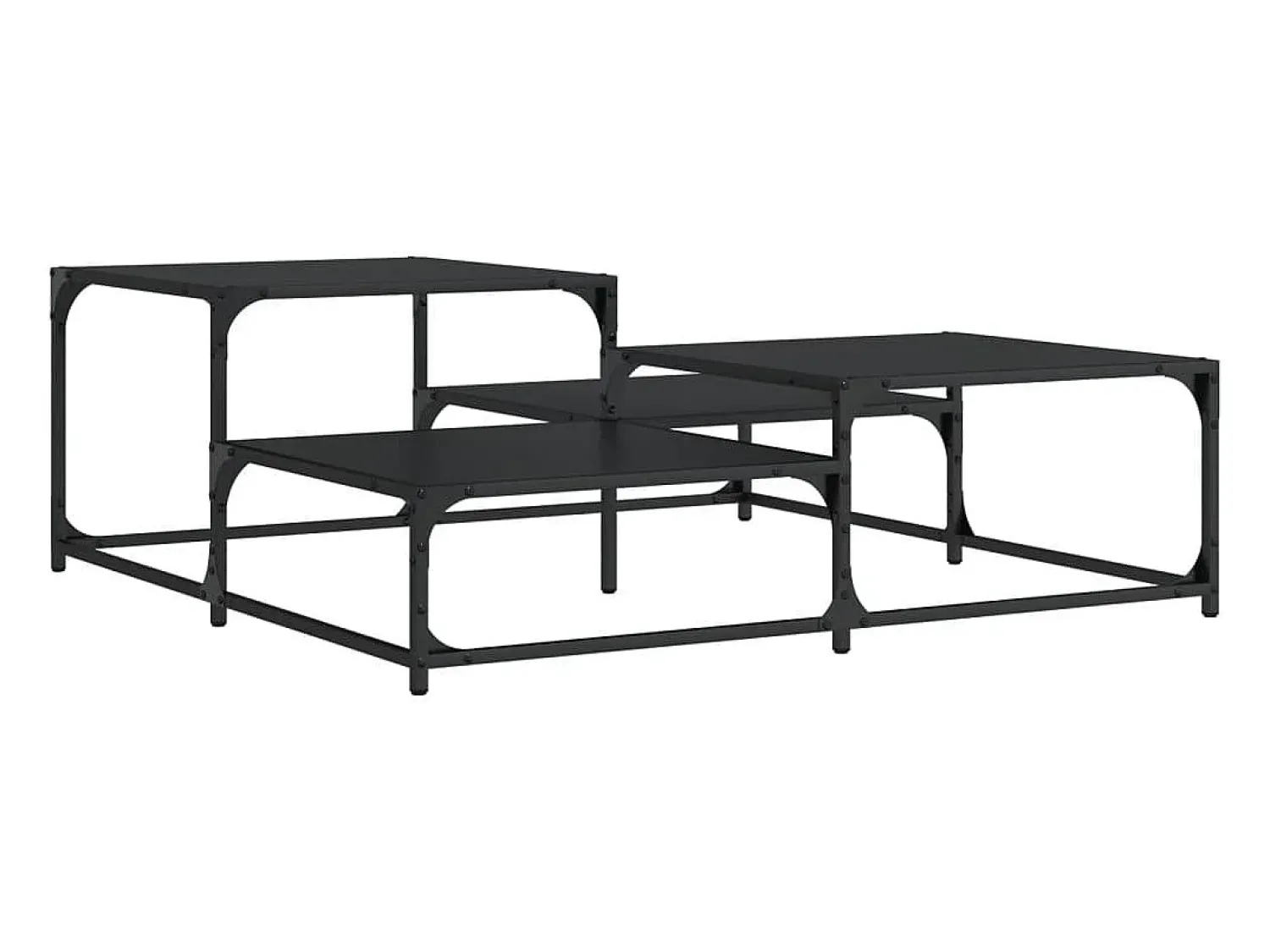 vidaxl Mesa de centro 107x107x40 cm derivados de madeira^ Mesa De Centro