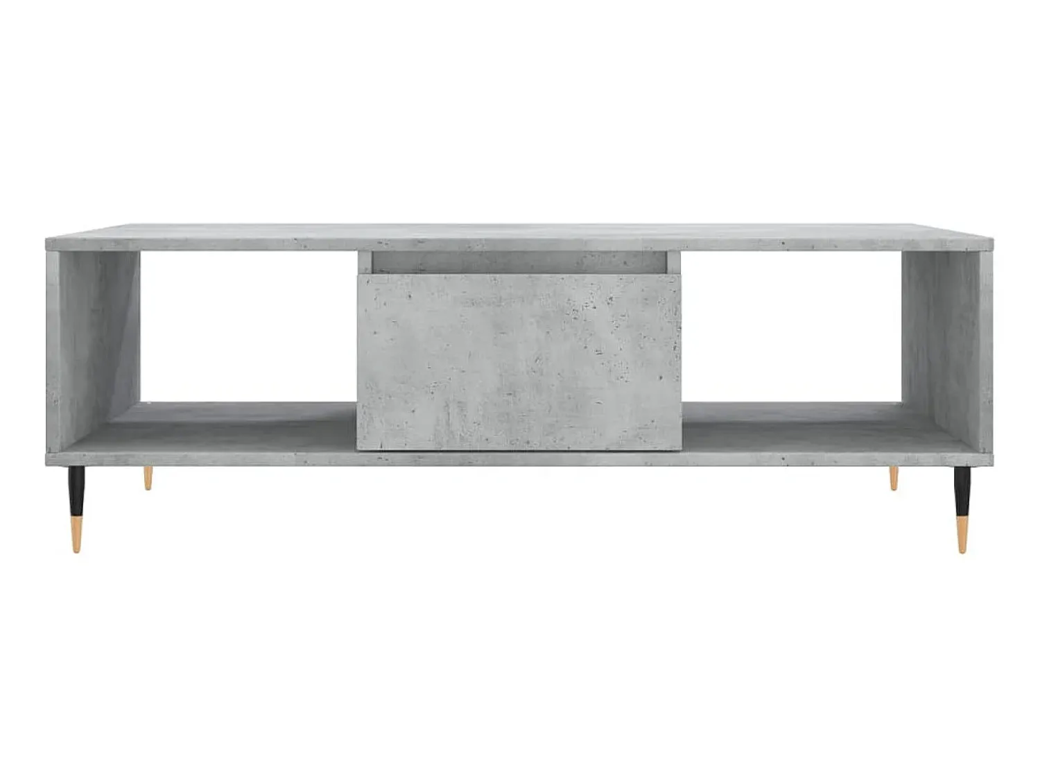 Mesa De Centro* Mesa de centro 104x60x35 cm derivados madeira cimento PT874727 Cinzento