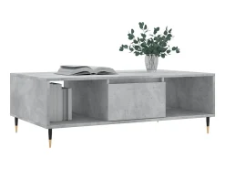 Mesa De Centro* Mesa de centro 104x60x35 cm derivados madeira cimento PT874727 Cinzento