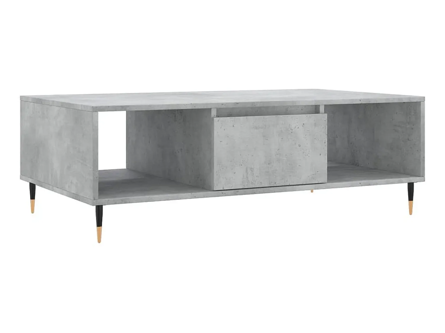 Mesa De Centro* Mesa de centro 104x60x35 cm derivados madeira cimento PT874727 Cinzento