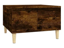Mesa de centro 55x55x36,5 cm derivados madeira carvalho fumado PT983008^ Mesa De Centro