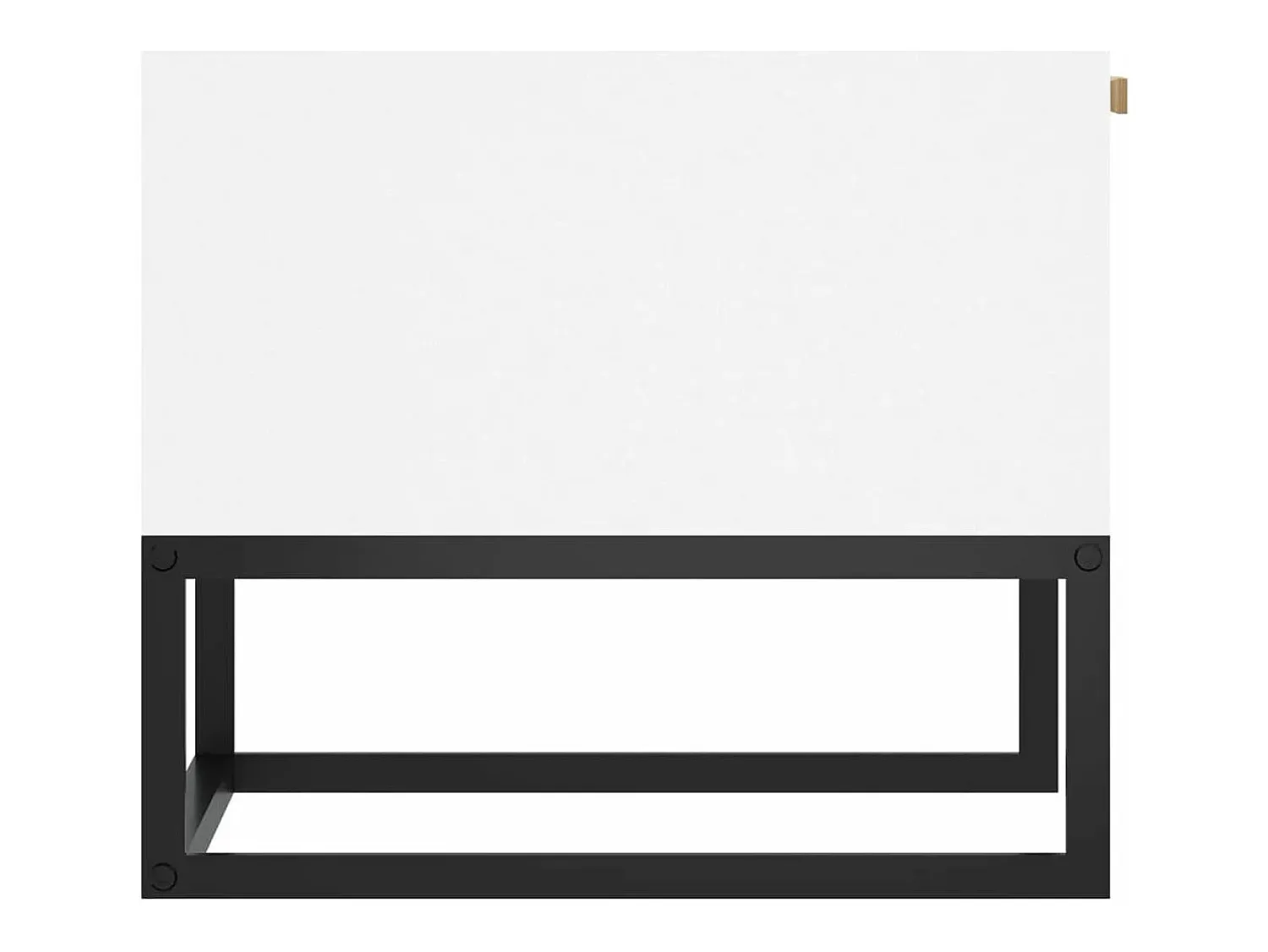 Mesa De Centro|vidaxl Mesa de centro 80x40x35 cm derivados de madeira/ferro Branco