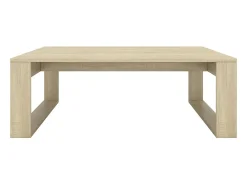 Mesa De Centro| Mesa de centro 100x100x35 cm derivados madeira carvalho sonoma PT129784 Castanho