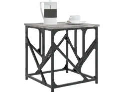 Outlet Mesa de centro 45x45x47,5 cm derivados de madeira cinza sonoma PT441928 Cinzento