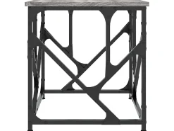 Outlet Mesa de centro 45x45x47,5 cm derivados de madeira cinza sonoma PT441928 Cinzento