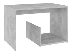 Mesa De Centro| Mesa de centro 59x36x38 cm derivados de madeira cimento PT943187 Cinzento