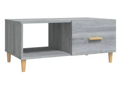 Mesa De Centro* Mesa de centro 89,5x50x40 cm derivados madeira sonoma PT872088 Cinzento
