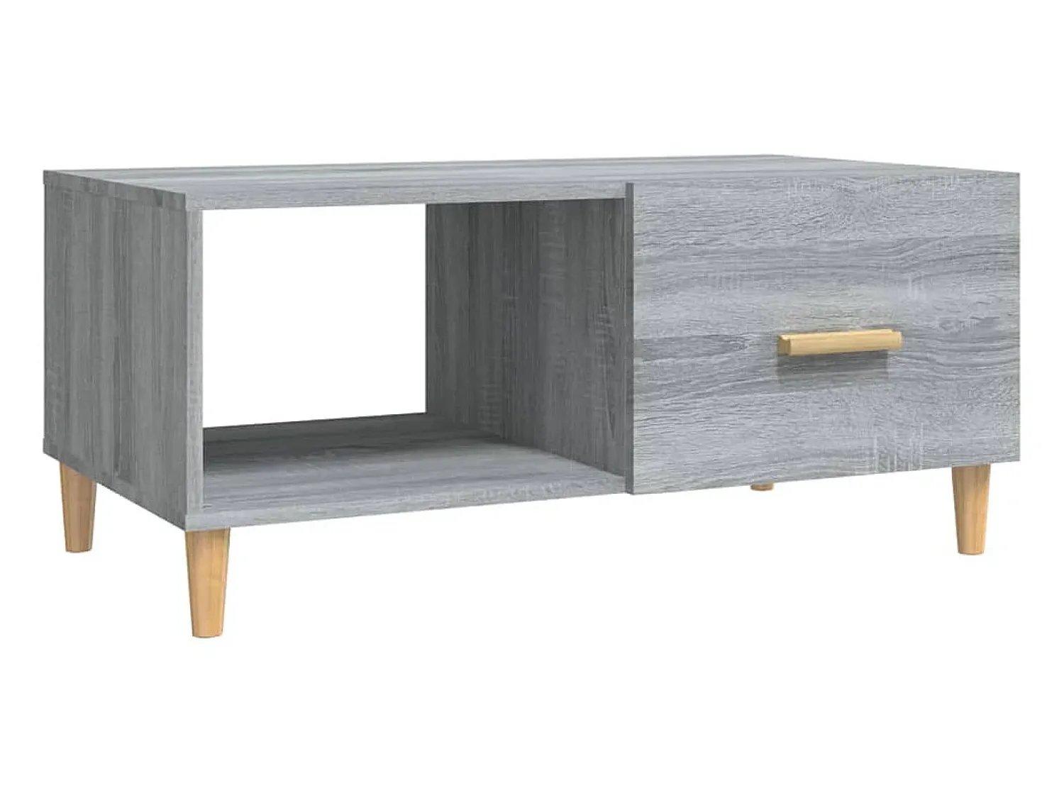Mesa De Centro* Mesa de centro 89,5x50x40 cm derivados madeira sonoma PT872088 Cinzento