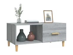 Mesa De Centro* Mesa de centro 89,5x50x40 cm derivados madeira sonoma PT872088 Cinzento