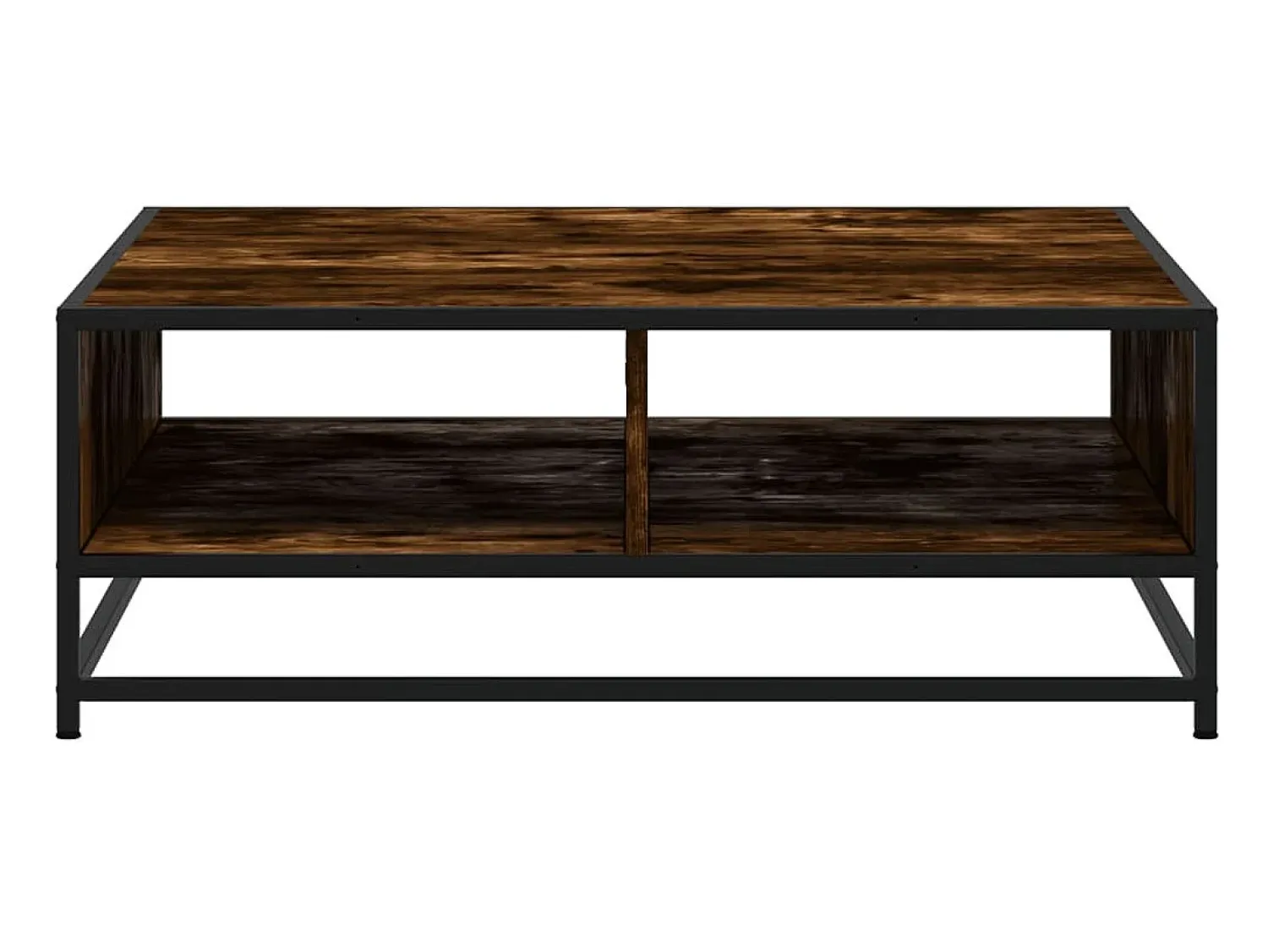 Mesa De Centro|vidaxl Mesa de centro 80x80x30 cm deriv. madeira/metal carvalho fumado Natural claro