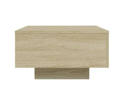 Mesa De Centro|vidaxl Mesa de centro 55x55x31 cm derivados de madeira carvalho sonoma Natural claro