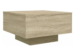 Mesa De Centro|vidaxl Mesa de centro 55x55x31 cm derivados de madeira carvalho sonoma Natural claro