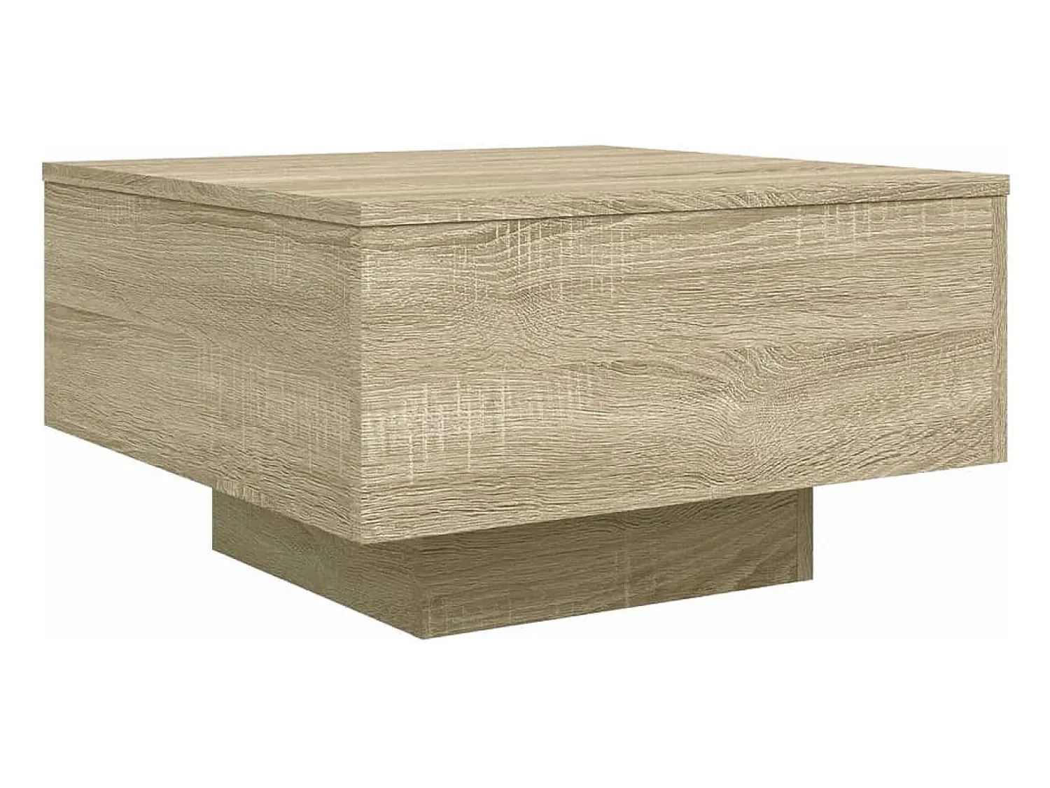 Mesa De Centro|vidaxl Mesa de centro 55x55x31 cm derivados de madeira carvalho sonoma Natural claro