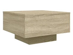 Mesa De Centro|vidaxl Mesa de centro 55x55x31 cm derivados de madeira carvalho sonoma Natural claro