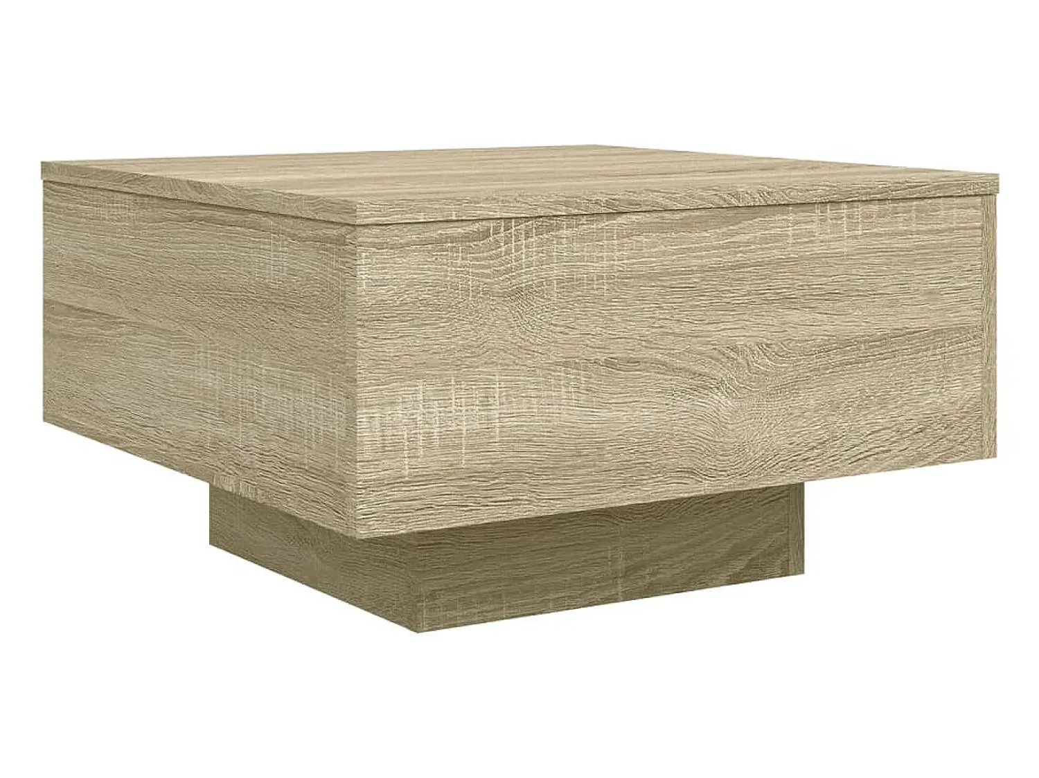Mesa De Centro|vidaxl Mesa de centro 55x55x31 cm derivados de madeira carvalho sonoma Natural claro