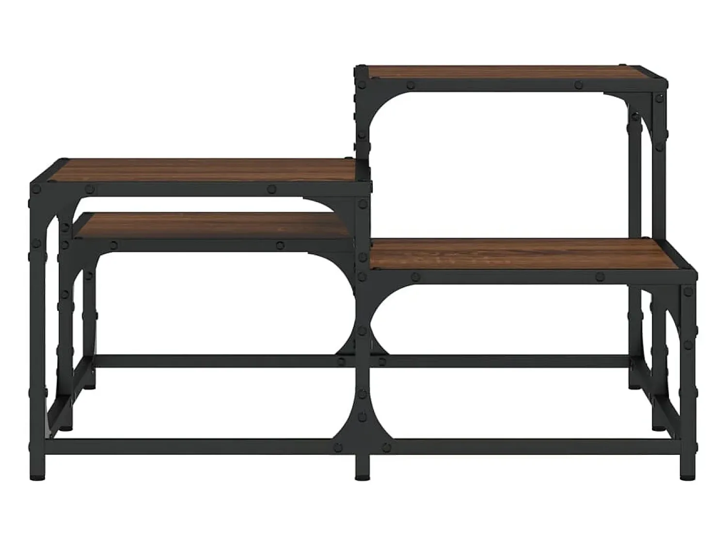 Discount vidaxl Mesa de centro 68x68x40 cm derivados madeira carvalho castanho Natural claro