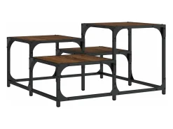 Discount vidaxl Mesa de centro 68x68x40 cm derivados madeira carvalho castanho Natural claro
