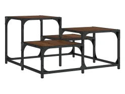 Discount vidaxl Mesa de centro 68x68x40 cm derivados madeira carvalho castanho Natural claro