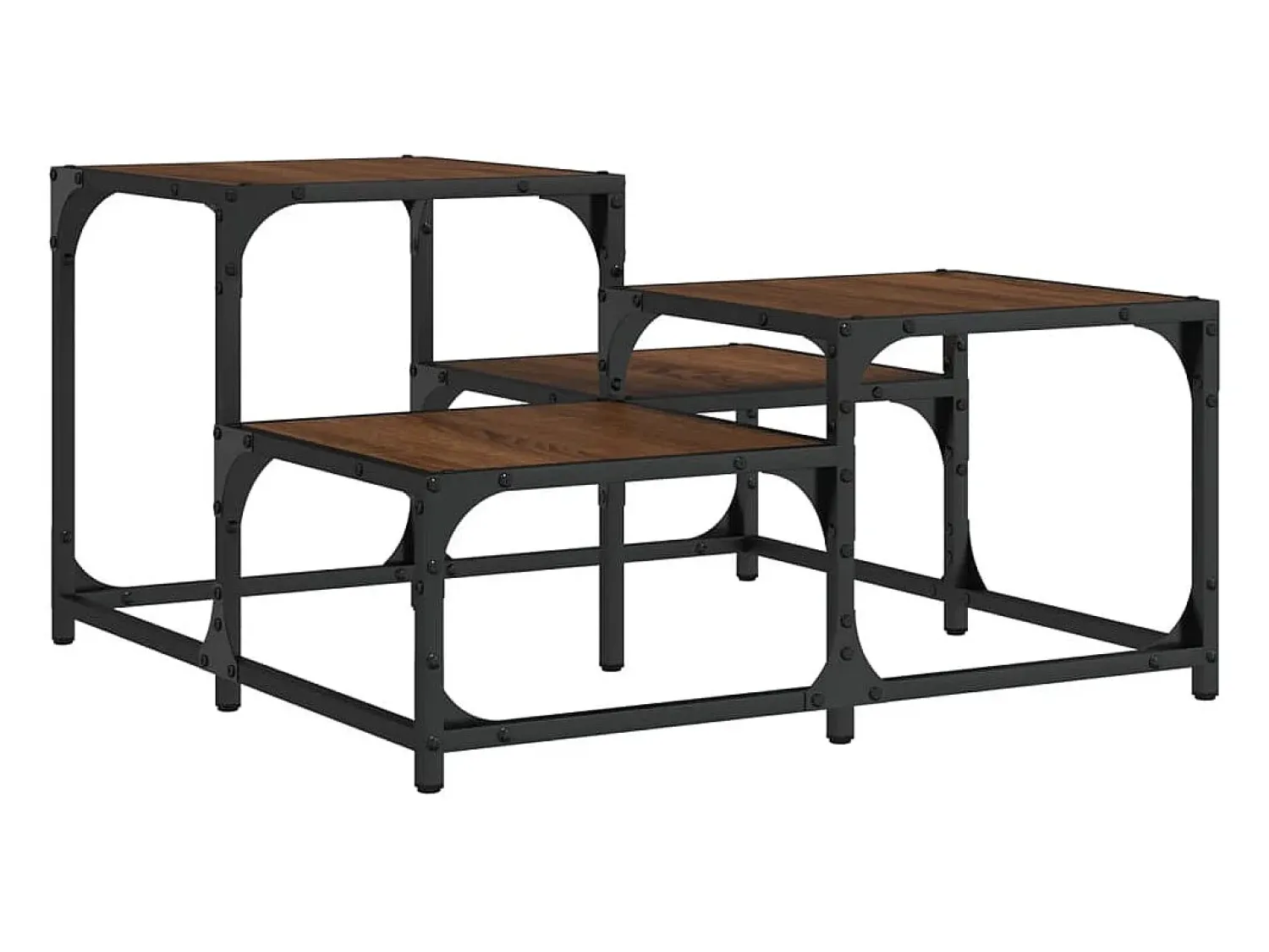 Discount vidaxl Mesa de centro 68x68x40 cm derivados madeira carvalho castanho Natural claro
