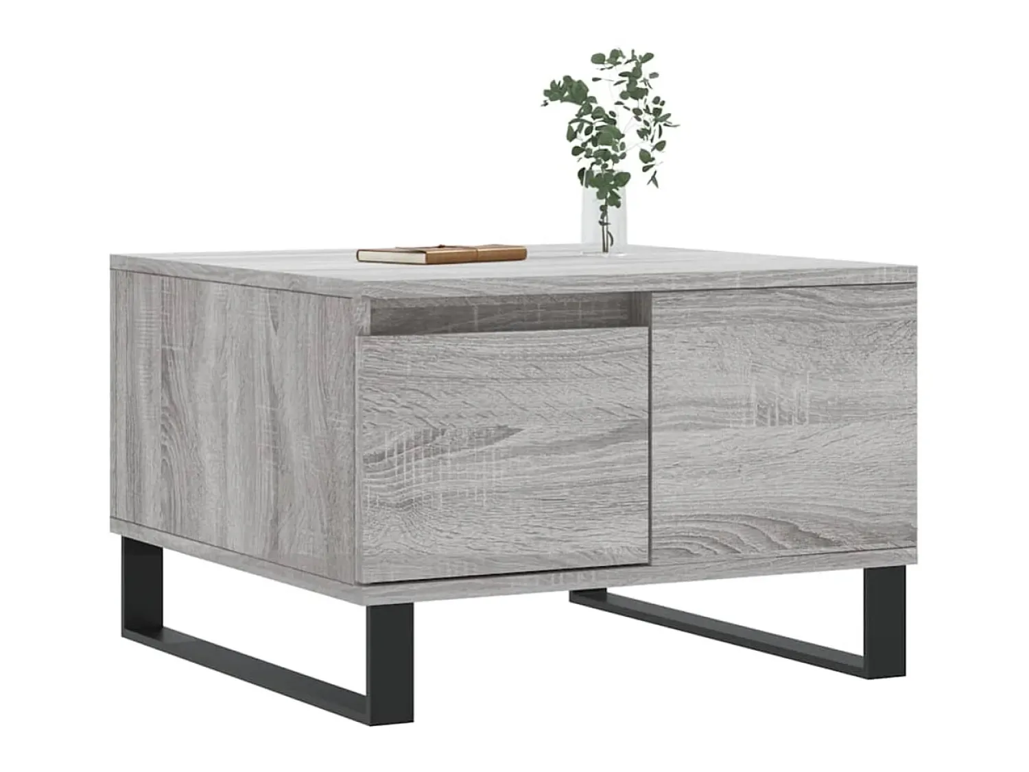 Mesa de centro 55x55x36,5 cm derivados de madeira cinza sonoma PT736628^ Mesa De Centro