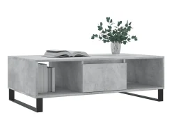 Mesa de centro 104x60x35 cm derivados madeira cimento PT573663^ Mesa De Centro