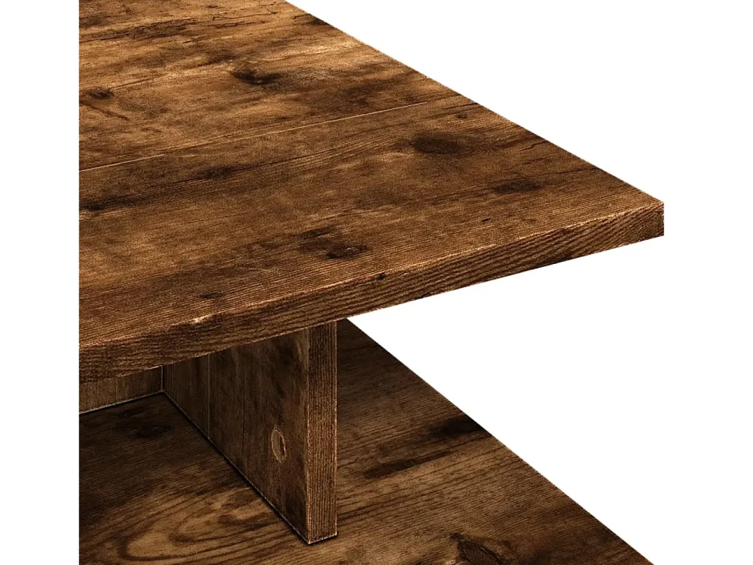 Hot vidaxl Mesa de centro 102x55x35 cm derivados madeira carvalho fumado Natural claro