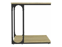 Mesa De Centro| Mesa de centro 50x35x52 cm derivados de madeira carvalho sonoma PT126418 Castanho