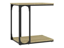 Mesa De Centro| Mesa de centro 50x35x52 cm derivados de madeira carvalho sonoma PT126418 Castanho