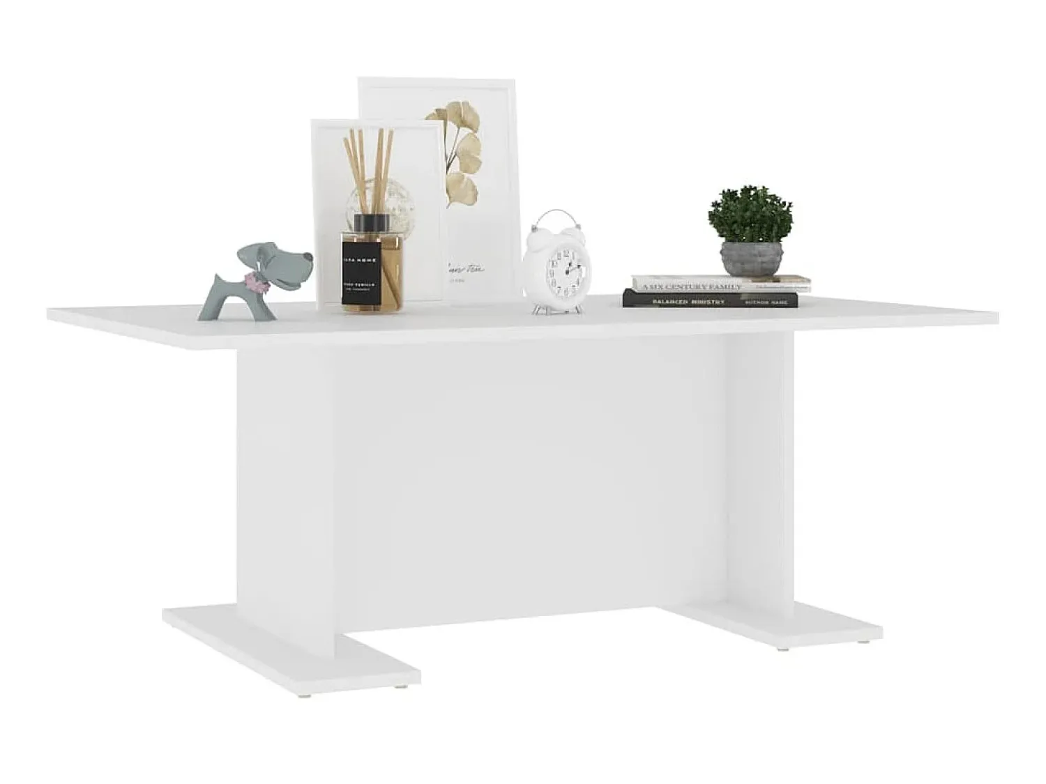 Mesa De Centro* Mesa de centro 103,5x60x40 cm derivados de madeira PT609680 Branco