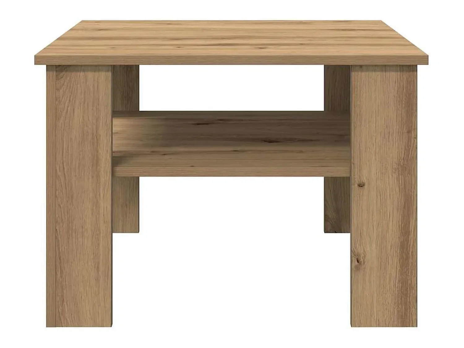 Sale vidaxl Mesa de centro 60x60x42 cm derivados madeira carvalho castanho Natural claro