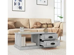 Discount Mesa de centro 90x50x35 cm derivados madeira cimento PT536269 Cinzento