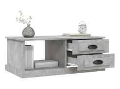 Discount Mesa de centro 90x50x35 cm derivados madeira cimento PT536269 Cinzento