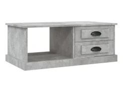 Discount Mesa de centro 90x50x35 cm derivados madeira cimento PT536269 Cinzento