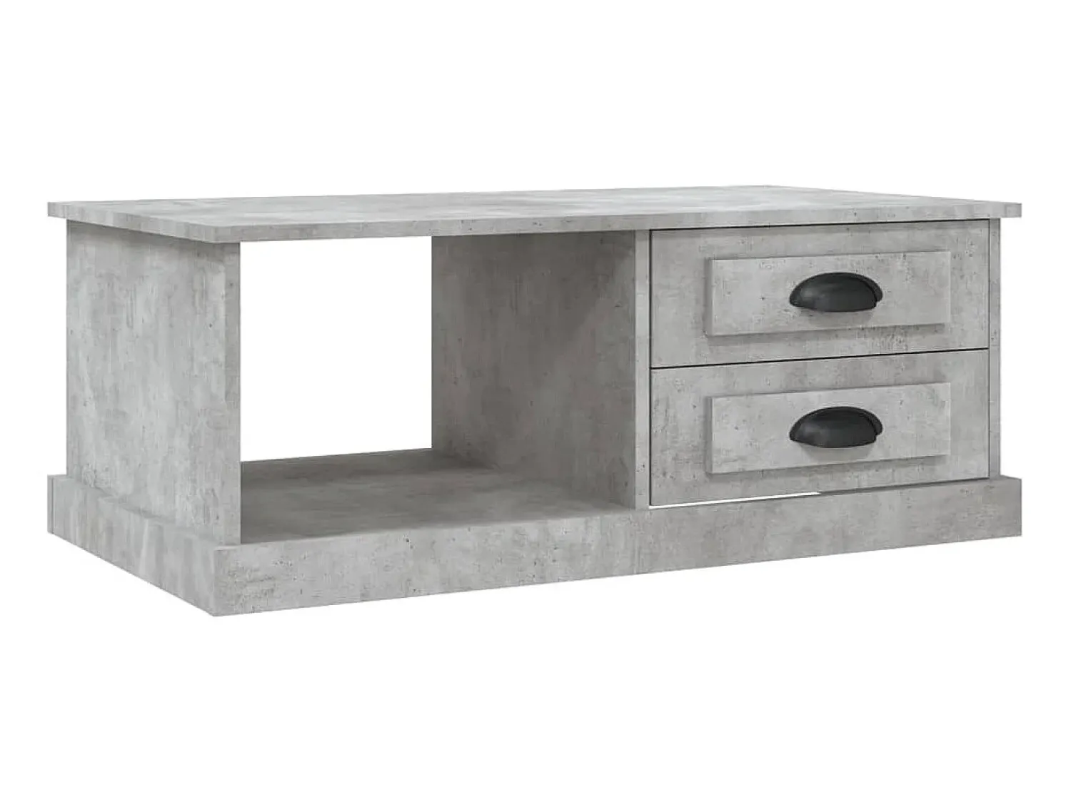Discount Mesa de centro 90x50x35 cm derivados madeira cimento PT536269 Cinzento