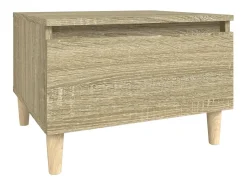Mesa De Centro* Mesa de centro 50x46x35 cm derivados de madeira carvalho sonoma PT722364 Castanho