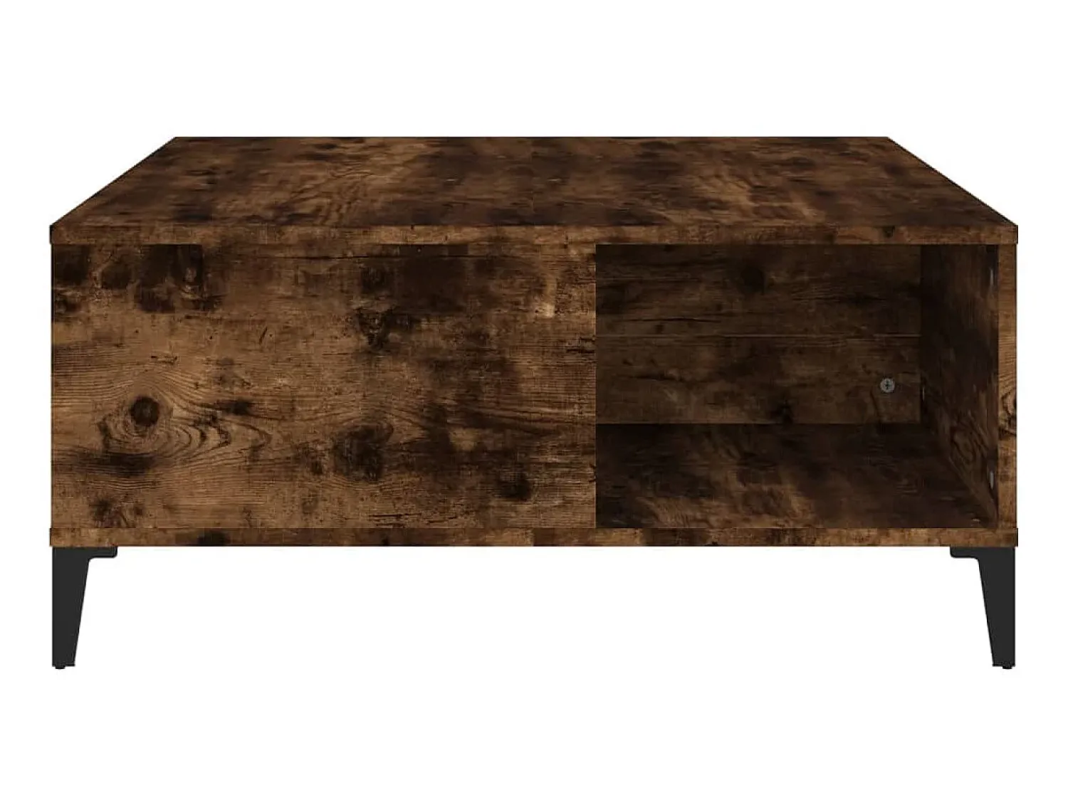 Mesa de centro 80x80x36,5 cm derivados madeira carvalho fumado PT633436 Castanho