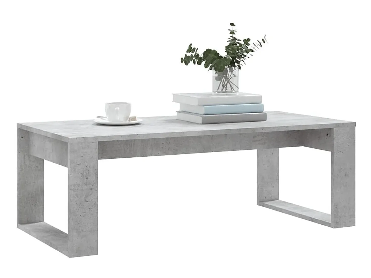 Mesa De Centro* Mesa de centro 102x50x35 cm derivados madeira cimento PT305898 Cinzento