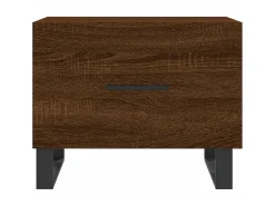 Clearance Mesa de centro 50x50x40 cm derivados madeira carvalho PT766839 Castanho