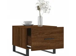 Clearance Mesa de centro 50x50x40 cm derivados madeira carvalho PT766839 Castanho